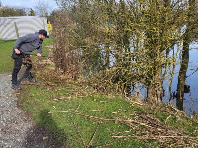 Fishing lake improvements Fishing lake Lincolnshire, Market Rasen, Improvements.